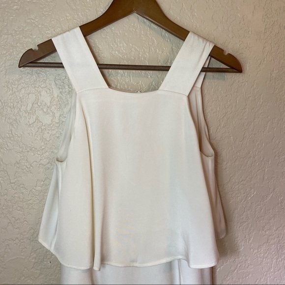 Theory 100% Silk White Cocktail Dress Size 4 - Picture 3 of 11